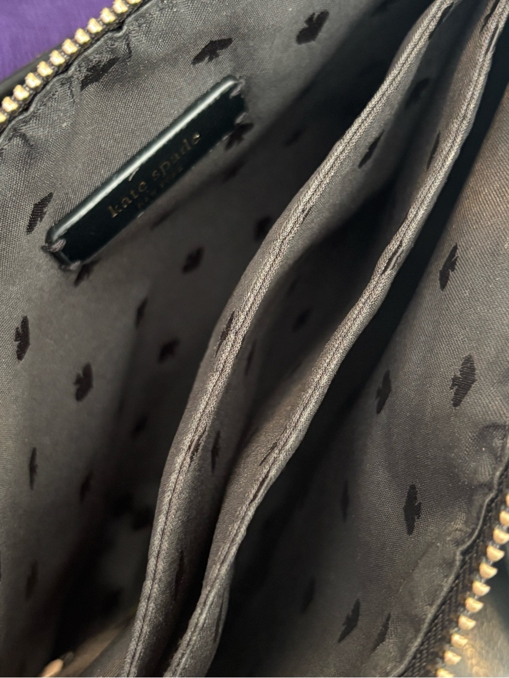 kate spade Black and White Striped Crossbody Bag - Picture 7 of 8